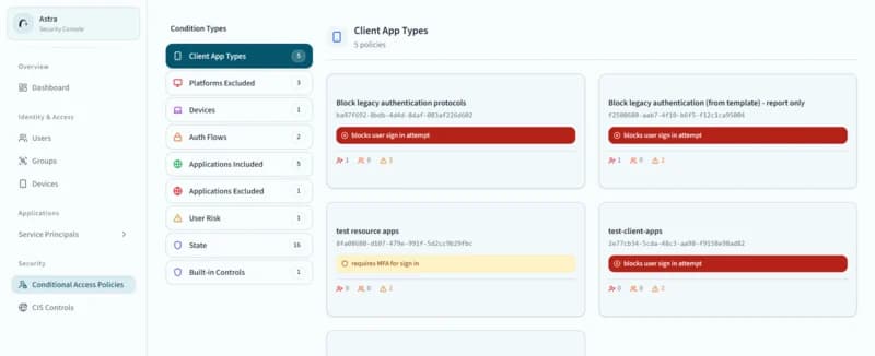 Astra prioritized dashboard preview